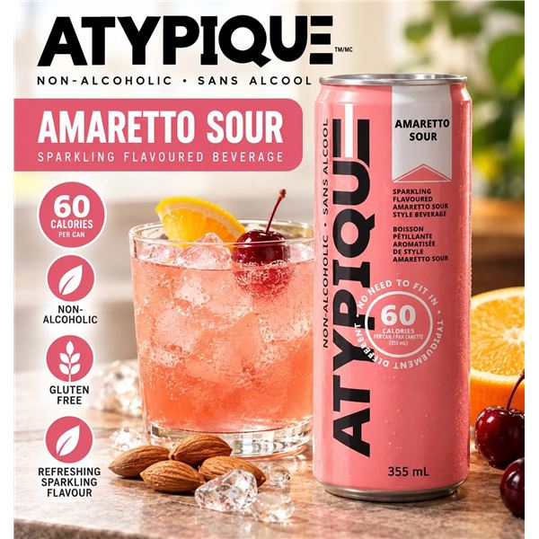 Atypique Amaretto Sour 12 x 355ml Cans