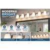 Image 1 : Progress Lighting Gather Collection 6-light Polished Chrome Vanity Light Model # P2714-15
