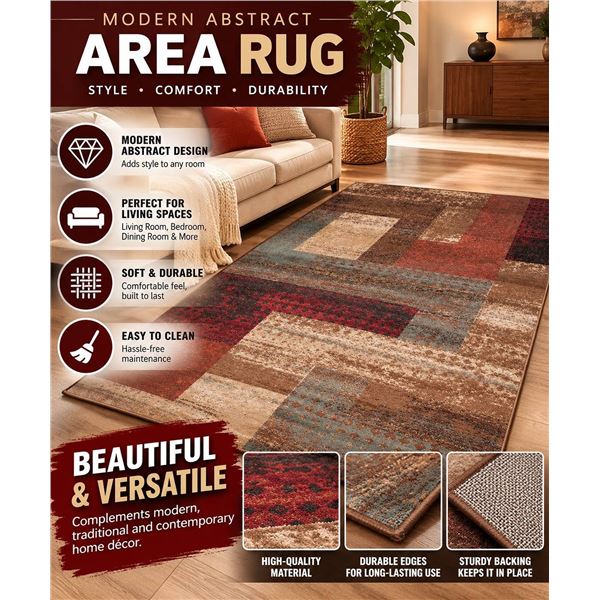 Livabliss Riley Rly-5004 3'11" X 5'3" Machine Woven Rug