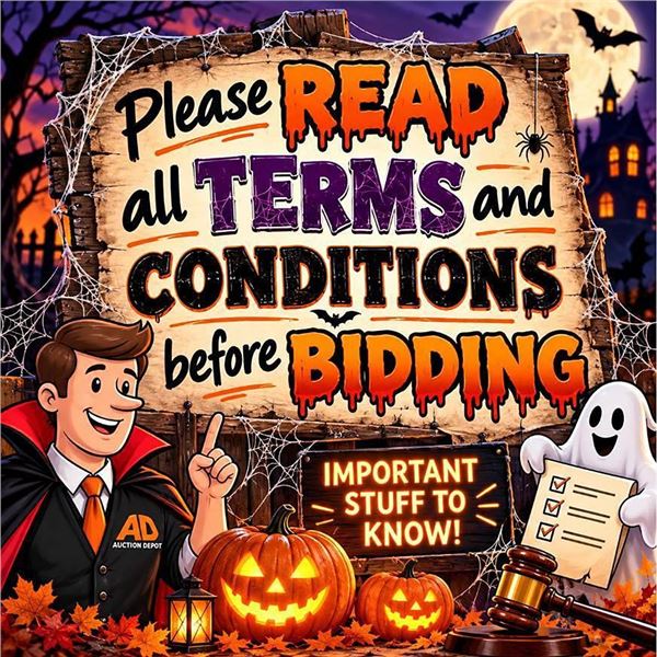 Auction Depot Terms And Conditions Sign