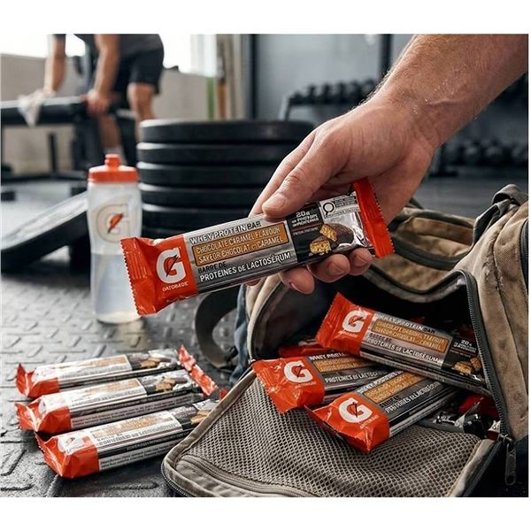 Gatorade Whey Protein Bars Chocolate Caramel 12ct x 80g