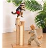 Image 1 : Amazon Basics Cat Triple Scratching Post Beige