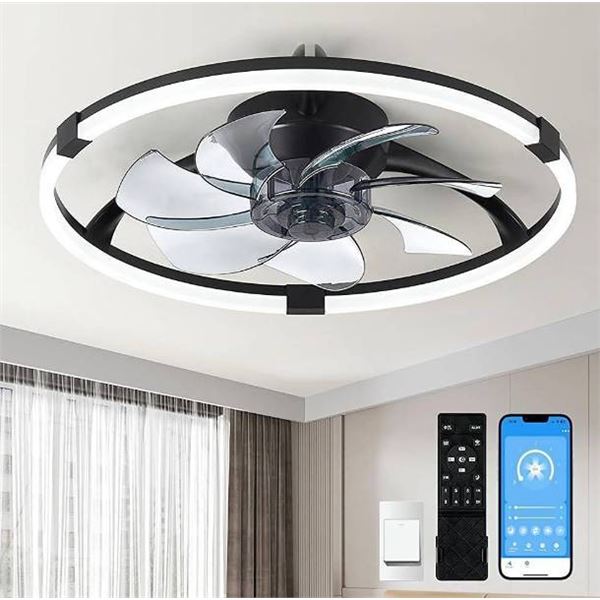 Linboro Black Ceiling Fan 110V-260V