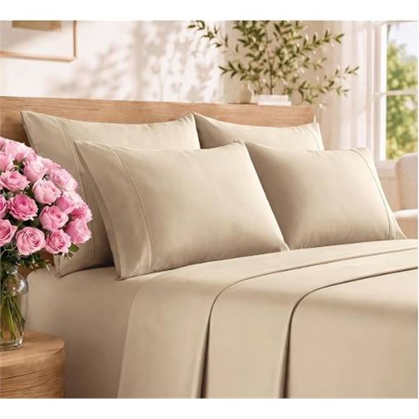 Comfy Bamboo World 4-Piece King Sheet Set