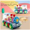 Image 1 : Playbees Light-Up Transparent Gear Train Toy