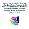 Image 3 : Lxyoug 65ft RGB LED Strip Lights With Remote