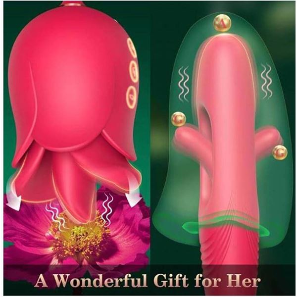 XXX Licking Rose Personal Massager with 10 Modes