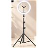 Image 1 : LED Ring Light with Adjustable Stand Kit New