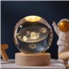 Image 1 : FREDOLITES 3D Crystal Glass Ball Lamp 8cm