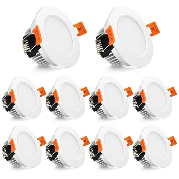 7W LED Downlight Daylight White 10 Pack