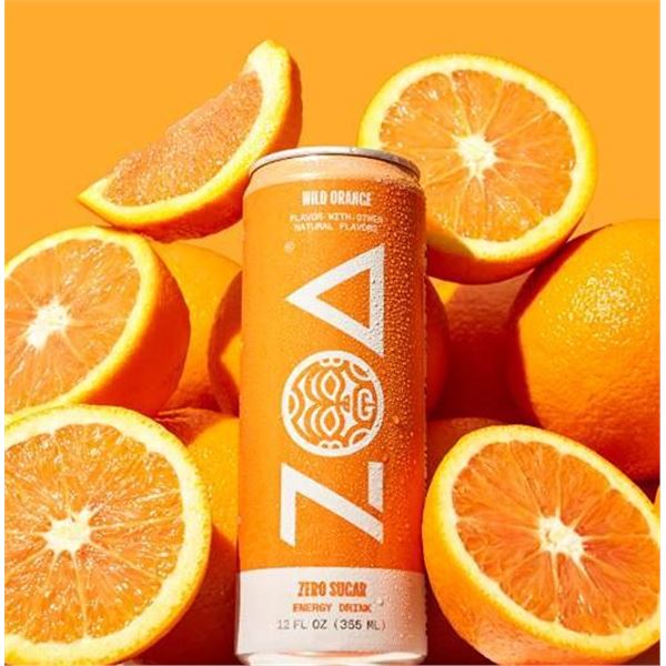 ZOA Wild Orange Zero Sugar Energy Drink 12 Pack