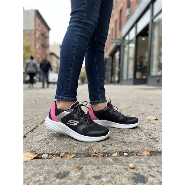 Skechers Girls' Black Pink Athletic Shoes Size 13