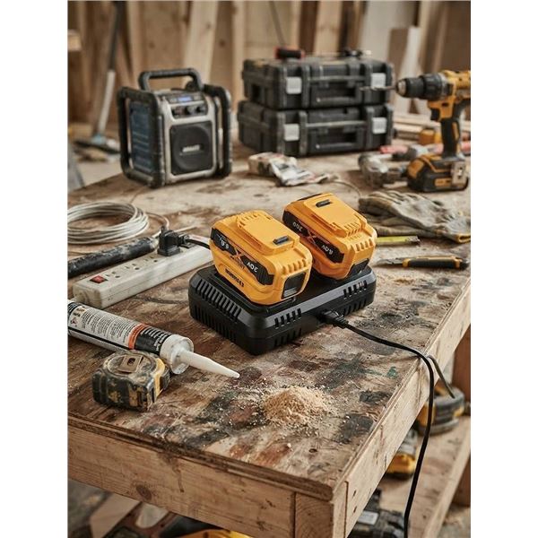 6Ah 20V Battery & Dual Charger for Dewalt