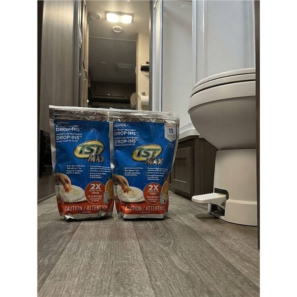 2 Camco TST Max RV Toilet Drop-Ins, 15 Ct Citrus