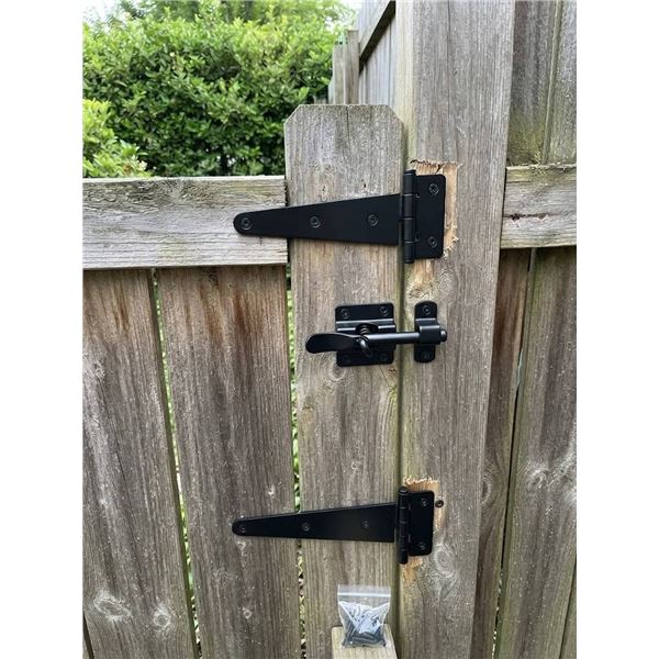 Hillman Gate Hardware Kit Black Steel