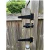Image 1 : Hillman Gate Hardware Kit Black Steel