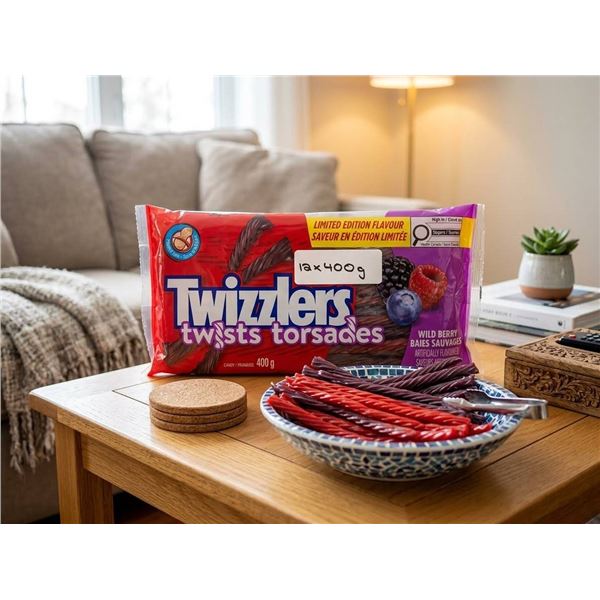 Twizzlers Twists Wild Berry 400g 12-Pack