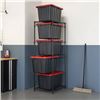 Image 1 : Trinity 5-Tier Storage Bin Rack, 23x30x73in