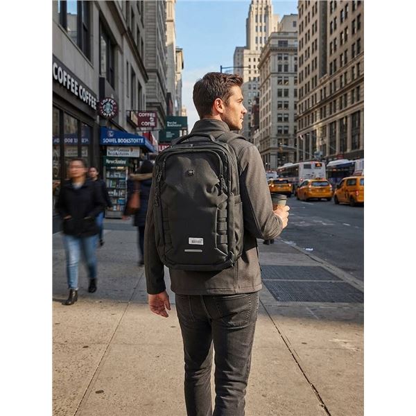 SWISSGEAR Black Polyester Laptop Backpack