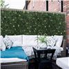 Image 1 : Artificial Boxwood Hedge Panels With Lights