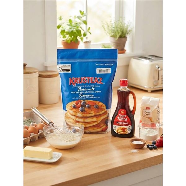 Krusteaz 4.53kg Pancake Mix & 4x355ml Syrup