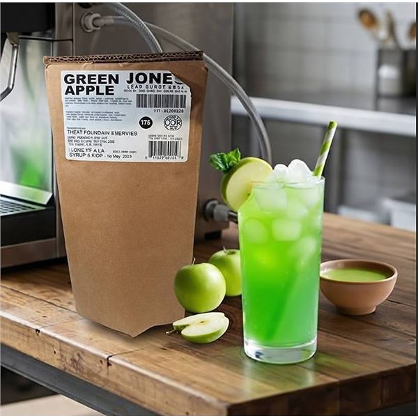 Jones Green Apple Cane Sugar Soda Syrup 12x720ml