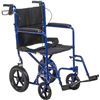 Image 1 : Portable Aluminum Transport Wheelchair
