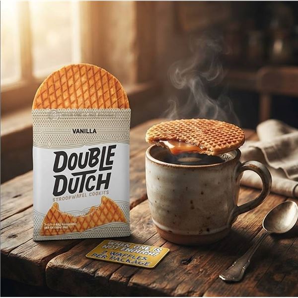 Double Dutch Vanilla Stroopwafel Cookies 16 Pack
