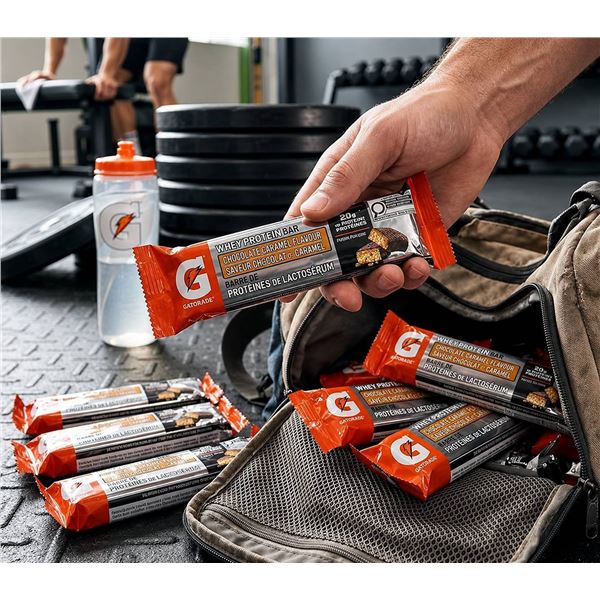 Gatorade Chocolate Caramel Whey Protein Bars 12