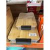 Image 2 : 2 Plastic Containers With Bamboo Lids