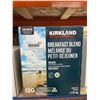 Image 2 : Kirkland Organic Breakfast Blend Coffee 120ct