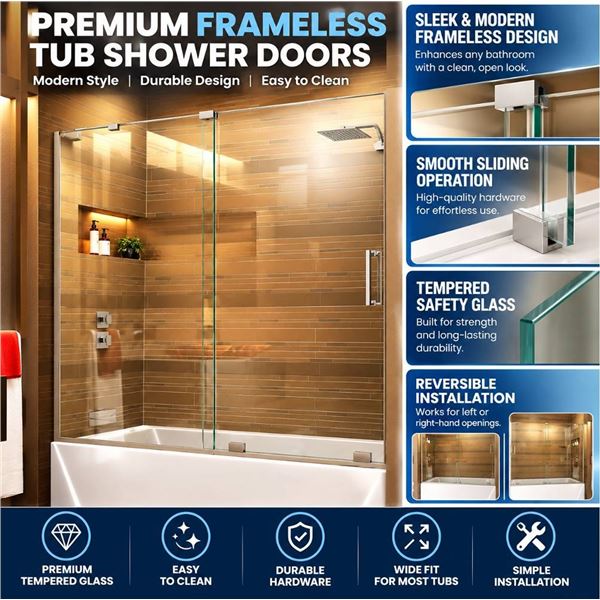 DreamLine Mirage CL 56-60x58 Shower Door Kit