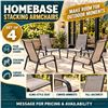 Image 1 : 4 HOMEBASE Stacking Patio Armchairs