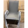 Image 3 : 4 HOMEBASE Stacking Patio Armchairs