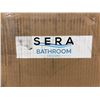 Image 3 : SERA Bathroom White Framed Mirror 46Ã—28.35 in