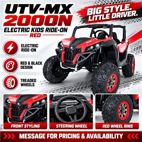 UTV-MX 2000N Electric Kids Ride-On Car Red