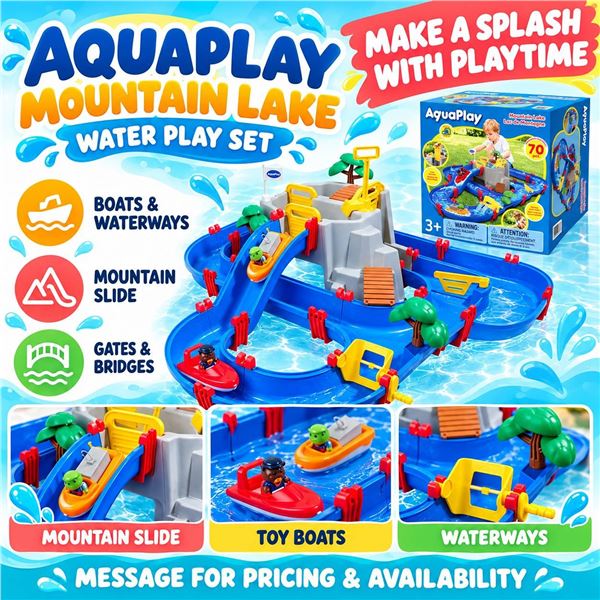 Children's Plastic Waterway Playset Parts Lot