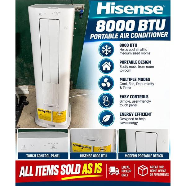 Hisense 8000 BTU Portable Air Conditioner