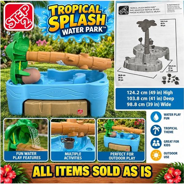 Step2 Tropical Splash Water Table with Parts