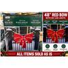 Image 1 : 48" Red Bow With 651 LED Lights, 121.9 cm