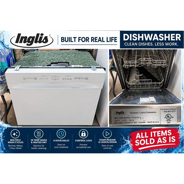 Midea Built-In Dishwasher Model MDF24P1BWWA White