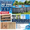 Image 1 : Bestway 20' Oval Pool, missing outter box, Unassembled