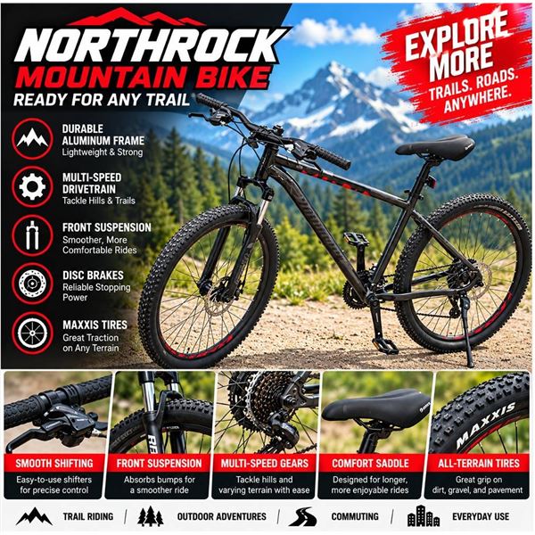 Rocky Mountain Soul 10 Mountain Bike Black Red