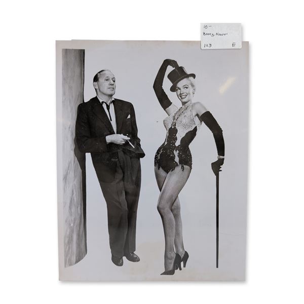 Marilyn Monroe and Jack Benny CBS Television Press Photograph 1953