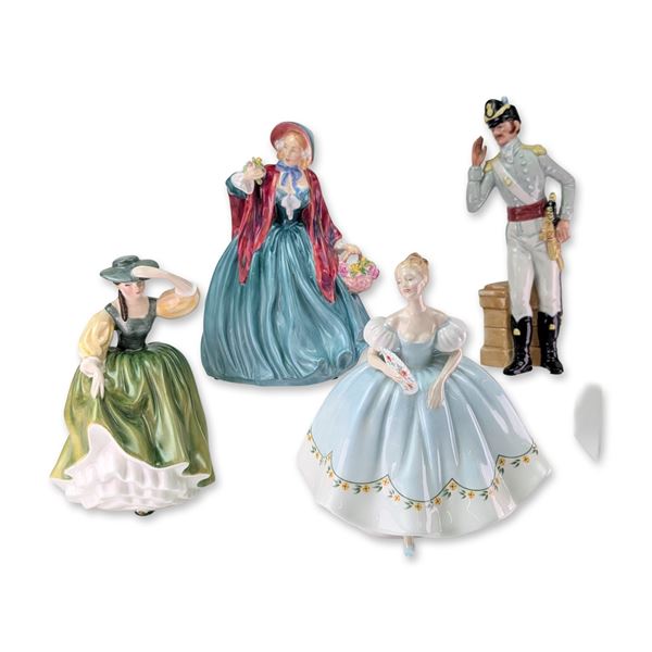 4pc Royal Doulton Bone China Figurines