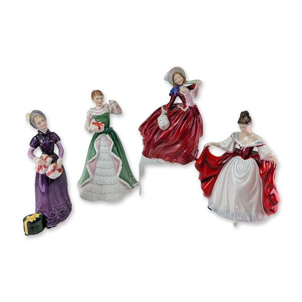 4pc Royal Doulton Bone China Pretty Ladies Figurines
