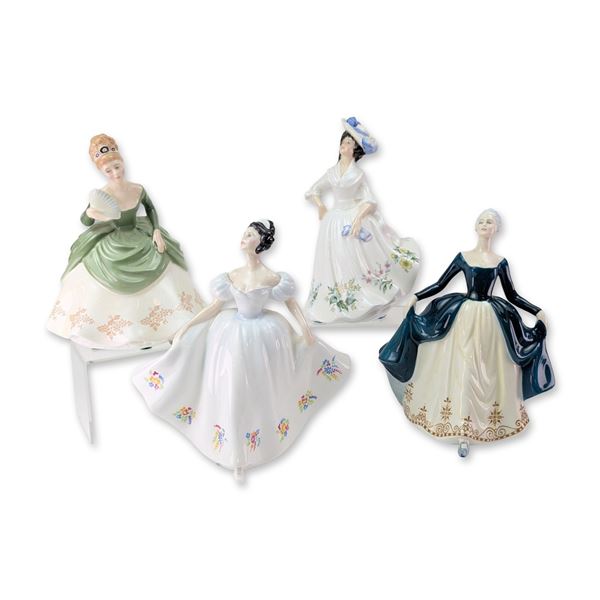 4pc Royal Doulton Porcelain Lady Figurines