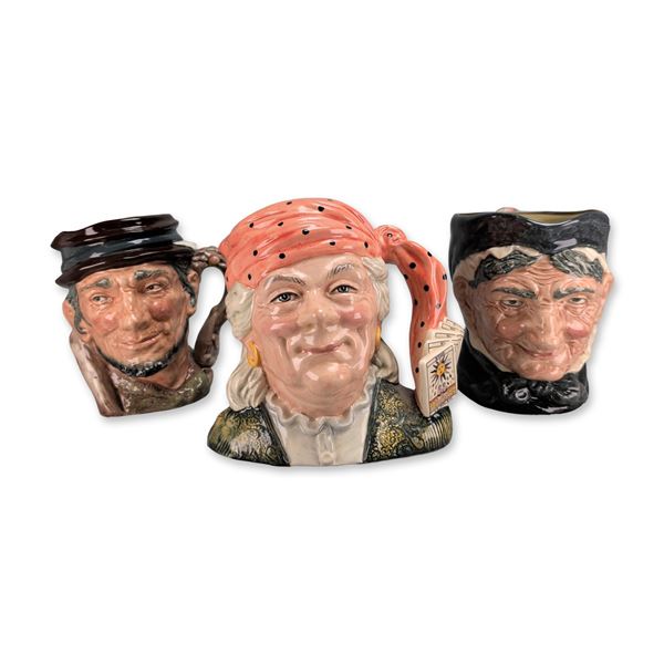 Trio of Royal Doulton Porcelain Character Figurines