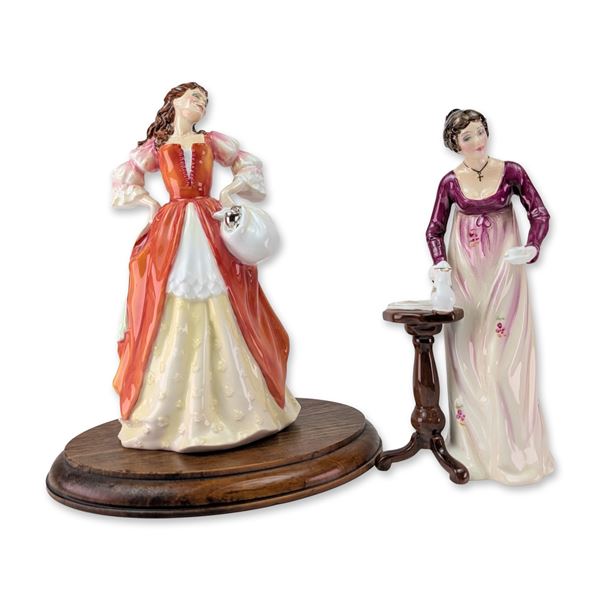 2pc Royal Doulton Literary Heroines Limited Edition Bone China Figurines
