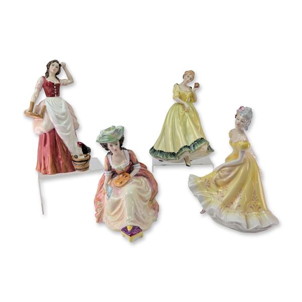 4pc Royal Doulton Bone China Figurines